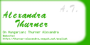 alexandra thurner business card